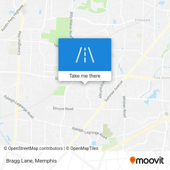 Bragg Lane map