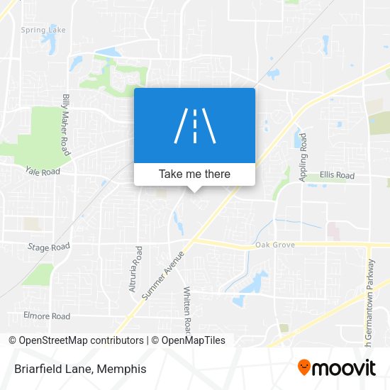 Mapa de Briarfield Lane