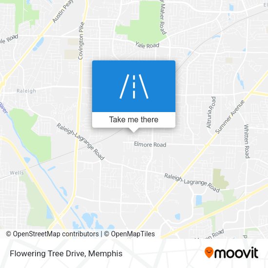 Flowering Tree Drive map