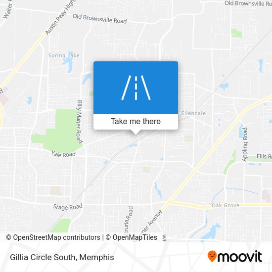 Gillia Circle South map