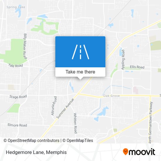 Mapa de Hedgemore Lane