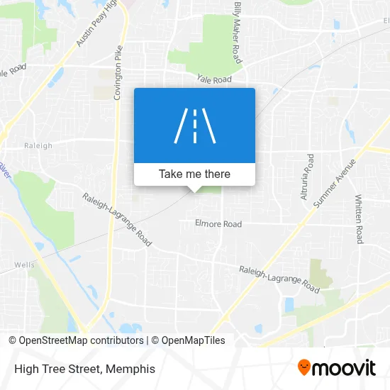 High Tree Street map