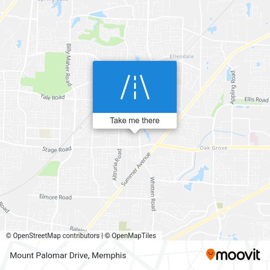 Mapa de Mount Palomar Drive