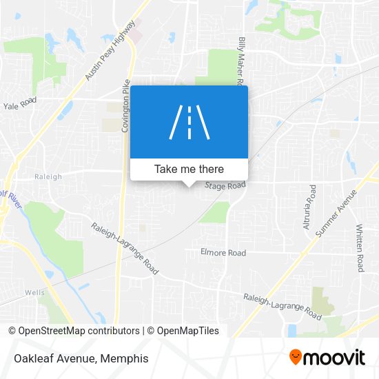 Mapa de Oakleaf Avenue