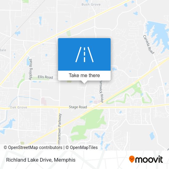 Richland Lake Drive map