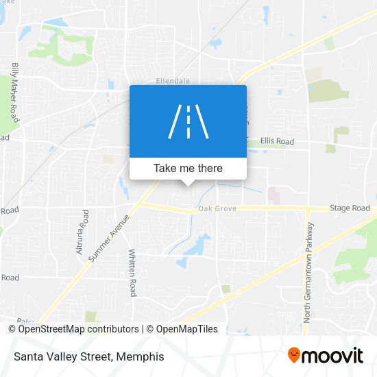 Santa Valley Street map