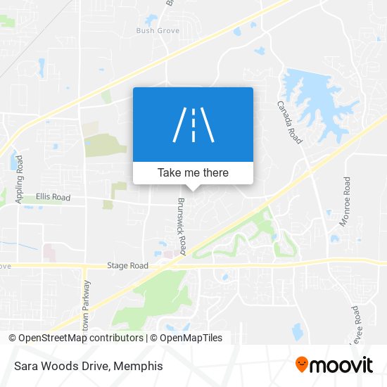 Sara Woods Drive map