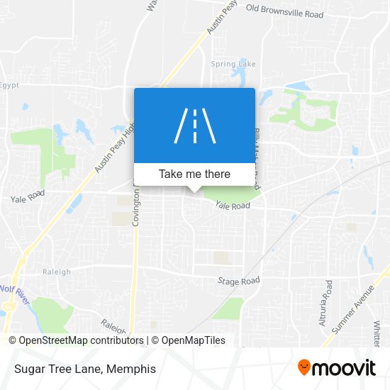 Sugar Tree Lane map