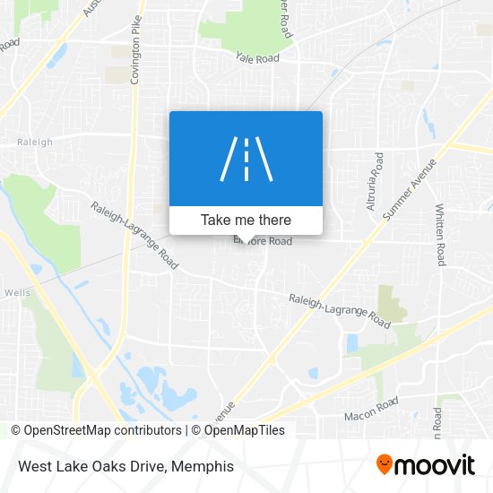 Mapa de West Lake Oaks Drive