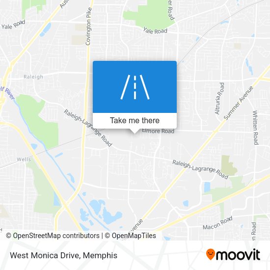 Mapa de West Monica Drive
