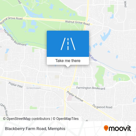 Blackberry Farm Road map
