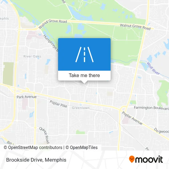 Brookside Drive map