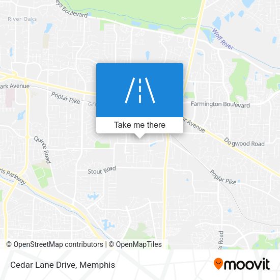 Mapa de Cedar Lane Drive