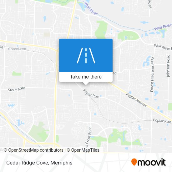 Mapa de Cedar Ridge Cove