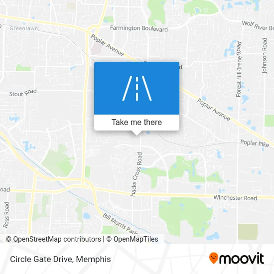Circle Gate Drive map