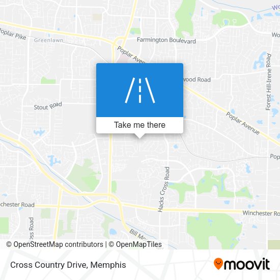Mapa de Cross Country Drive