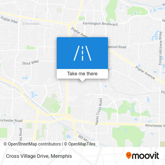 Mapa de Cross Village Drive