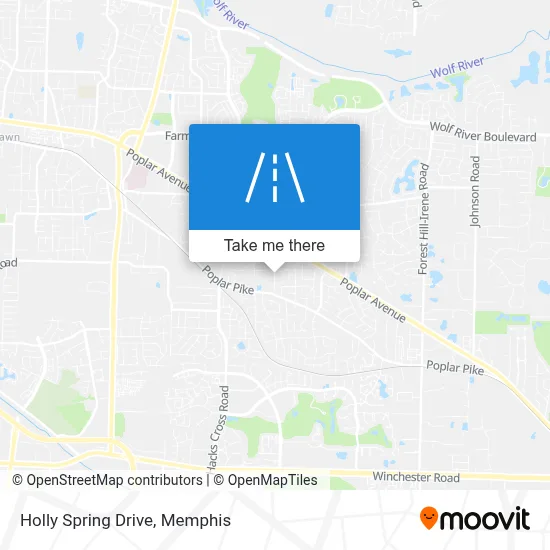 Holly Spring Drive map