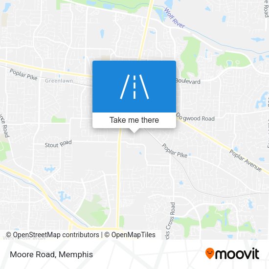 Mapa de Moore Road