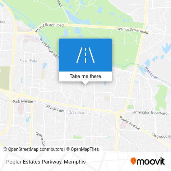 Poplar Estates Parkway map