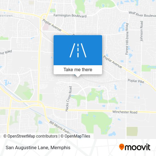 Mapa de San Augustine Lane