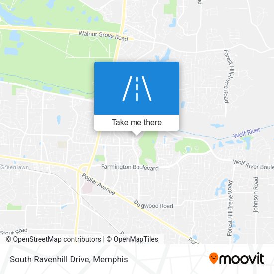 Mapa de South Ravenhill Drive
