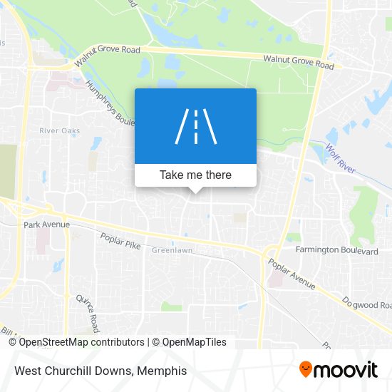 West Churchill Downs map