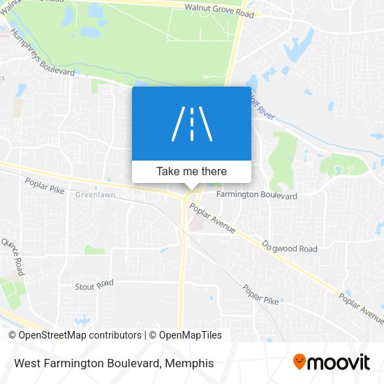 West Farmington Boulevard map