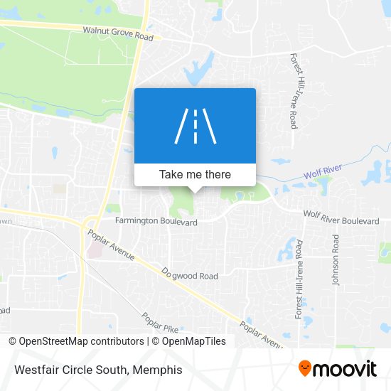 Westfair Circle South map