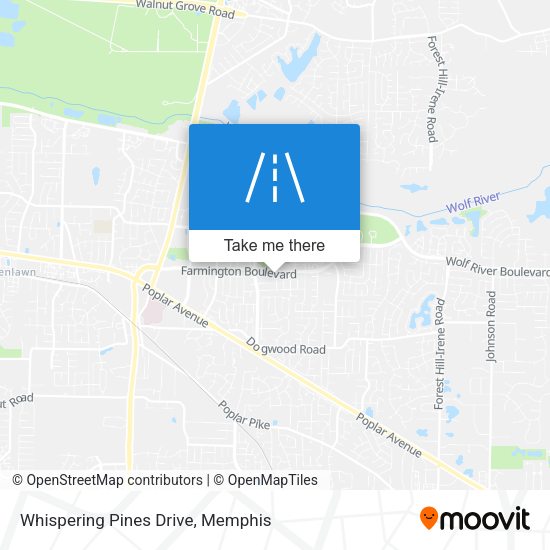 Whispering Pines Drive map