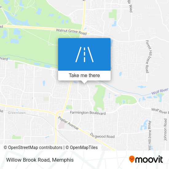 Willow Brook Road map