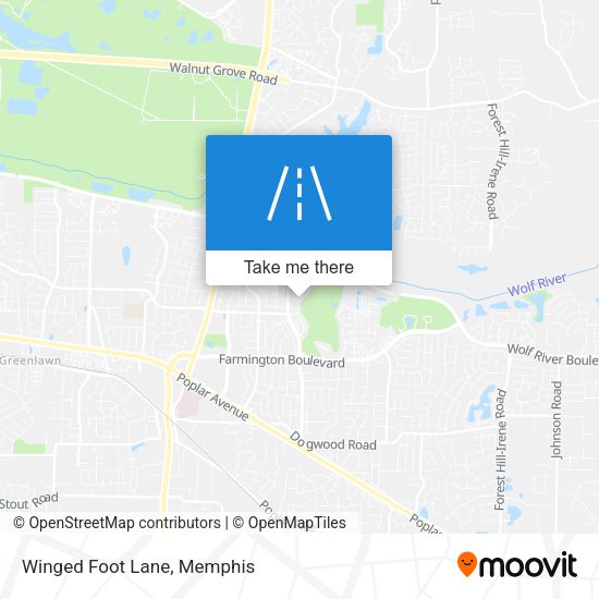 Winged Foot Lane map