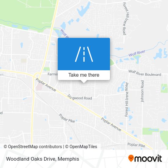 Mapa de Woodland Oaks Drive