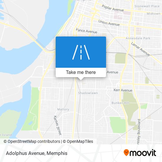 Adolphus Avenue map