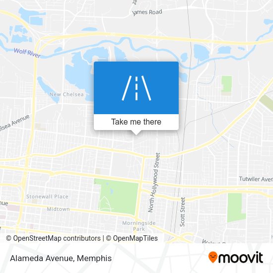 Mapa de Alameda Avenue