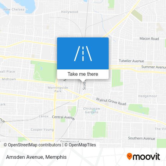 Mapa de Amsden Avenue