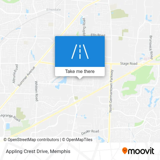 Appling Crest Drive map
