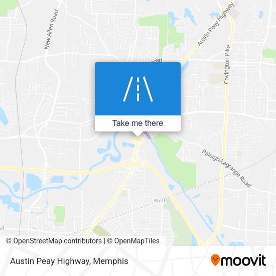 Austin Peay Highway map