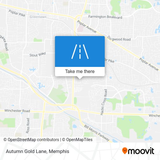 Mapa de Autumn Gold Lane