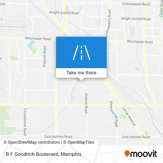 B F Goodrich Boulevard map