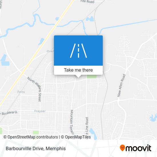 Mapa de Barbourville Drive