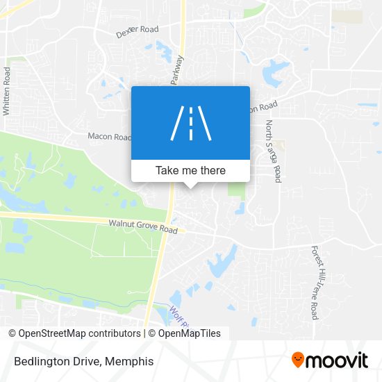Mapa de Bedlington Drive
