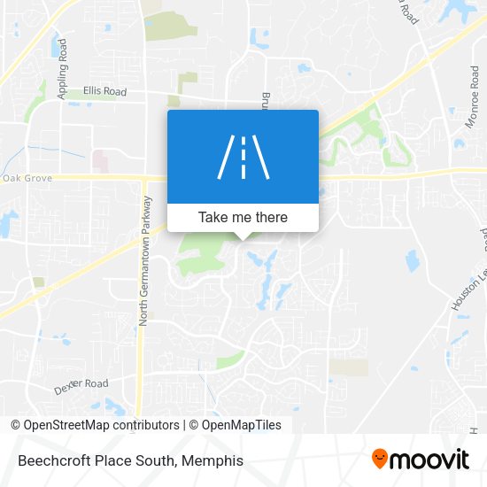 Mapa de Beechcroft Place South