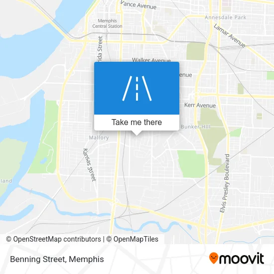 Benning Street map