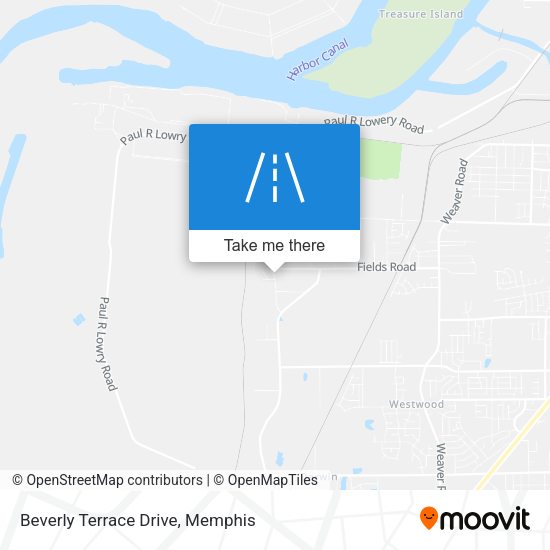 Beverly Terrace Drive map