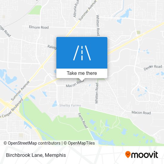 Mapa de Birchbrook Lane