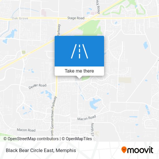 Black Bear Circle East map