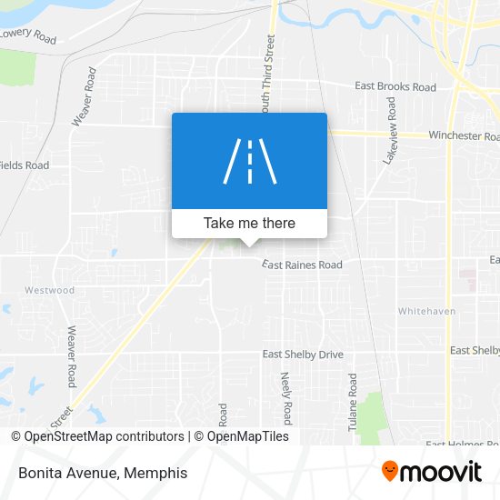 Mapa de Bonita Avenue