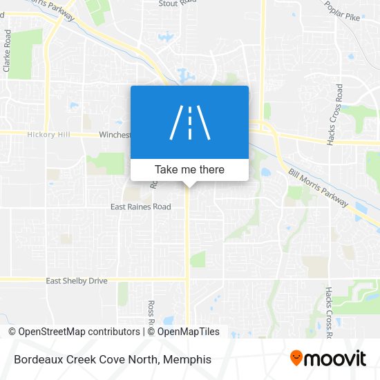 Bordeaux Creek Cove North map