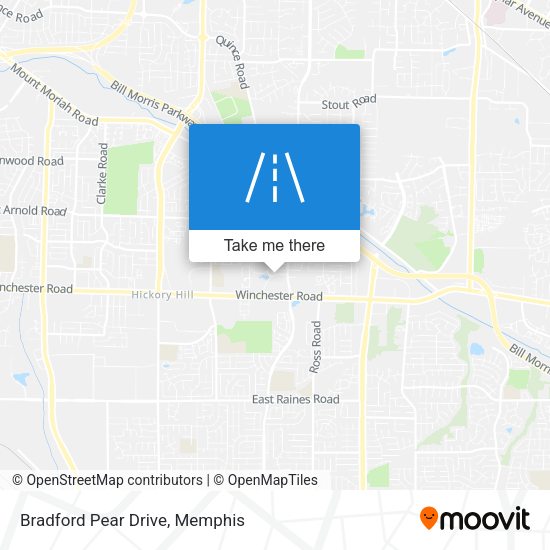 Bradford Pear Drive map